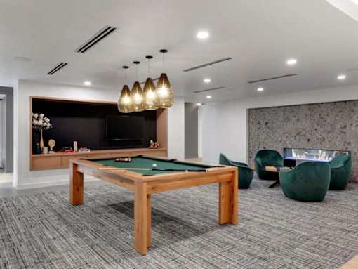 Billiards Table In Clubhouse at Viridium Apartments, Minnesota 