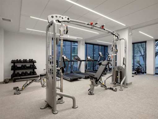 Gym at Viridium Apartments, Minneapolis 