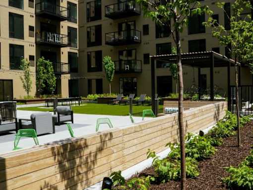 Outdoor Lounge at Viridium Apartments, Minnesota, 55401