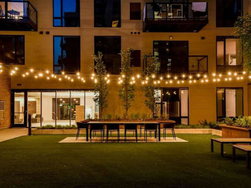 Outdoor Living Area at Viridium Apartments, Minneapolis, MN 55401 