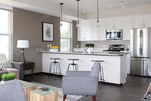 White Cabinetry at The Shoreham, Minnesota, 55416