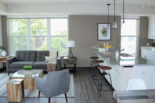 Floor-To-Ceiling Windows at The Shoreham, St. Louis Park, Minnesota