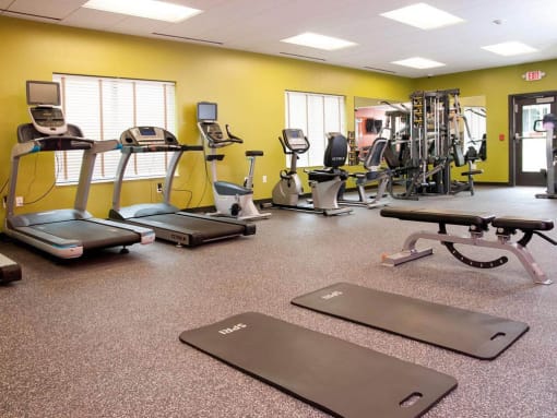 Gym center at Terra Pointe Apartments, Saint Paul, MN