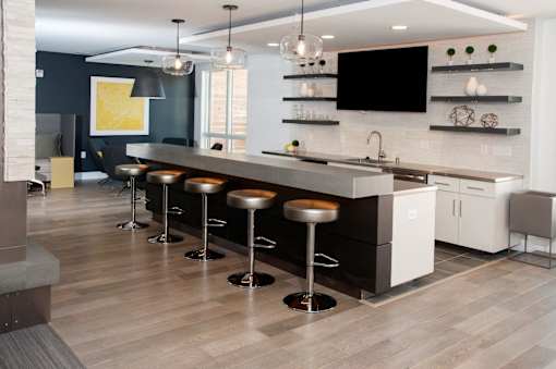 Kitchen with Breakfast Bar at The Finn I, St. Paul, 55116