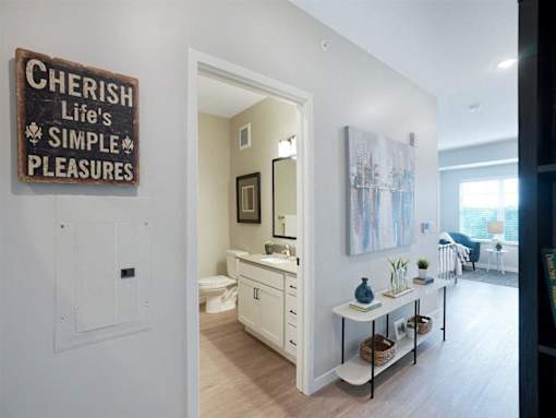 Bathroom at The Barnum Apartments, Minnesota, 55110