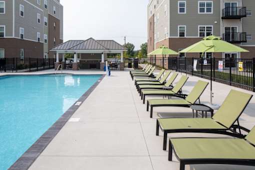 Poolside Chairs at The Edison at Rice Creek I and II, Shoreview, MN
