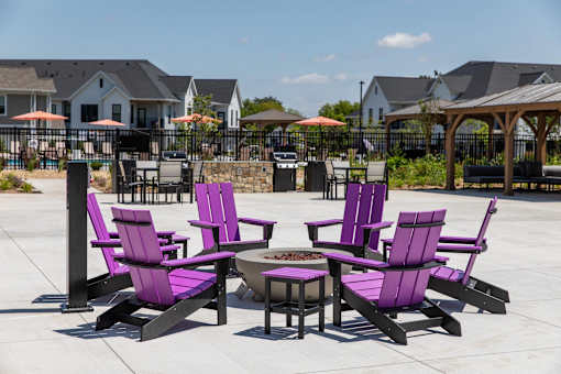 Firepit Patio at The Edison at Woodbury, Minnesota, 55129