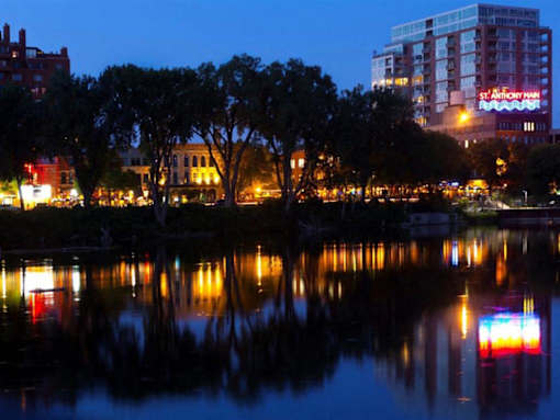 Night view at The M on Hennepin, Minnesota