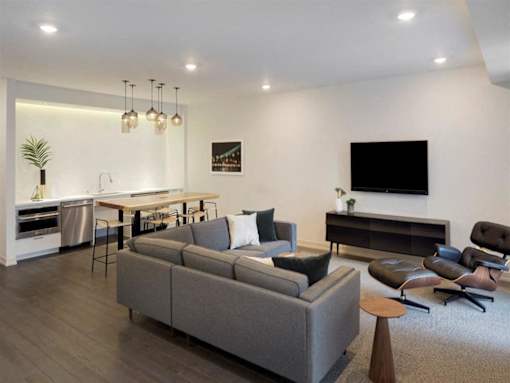 Wall mounted TV at The M on Hennepin, Minnesota, 55414