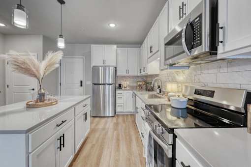 Bright Kitchen at Lochner Apartments, Minnesota
