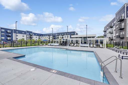 Crystal Clear Swimming Pool at Lochner Apartments, White Bear Lake, Minnesota