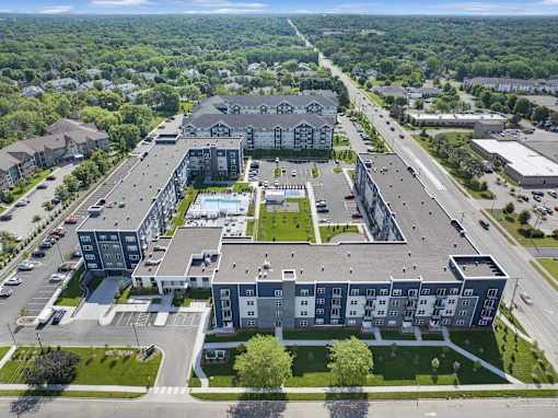Aerial View Of Property at Lochner Apartments, White Bear Lake, Minnesota