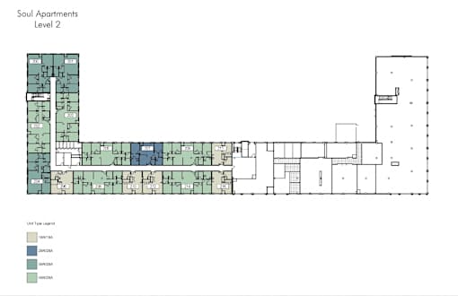 Floorplan Level 2 at Soul Apartments, St. Paul, MN 55107