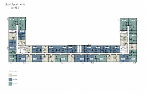 Floorplan Level 3 at Soul Apartments, St. Paul, MN