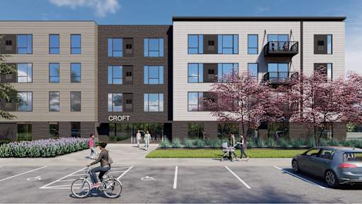 Car Parking Lot at Croft at Rosecott, Rosemount, 55068