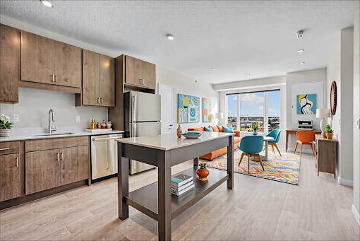 Kitchen And Living Area at Croft at Rosecott, Rosemount, MN 55068