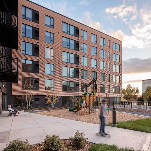Exterior View of Property at Peregrine Apartments, Minneapolis, MN