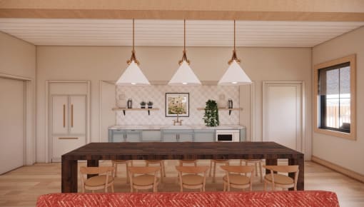 Dining at Sandhill Parkway Townhomes Apartments, East Bethel, Minnesota