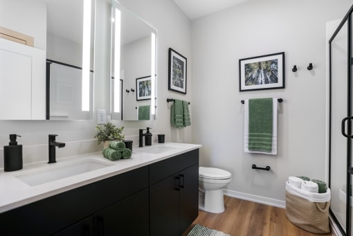 a bathroom with a sink and a toilet