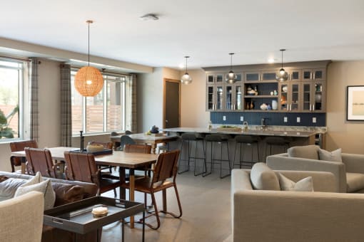 Community Lounge at The McMillan Apartments in Shoreview, MN 55126