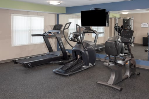 fitness room cardio machines