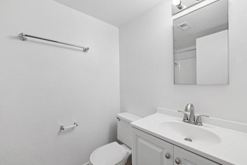 Bathroom with Toilet at Ocean Villas Apartments, Oxnard