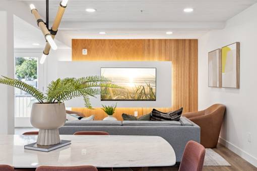 Modern Living Room at Ocean Villas Apartments, Oxnard, 93033