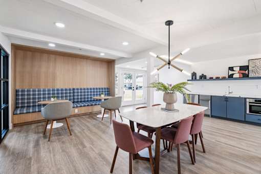 Modern Dining Room at Ocean Villas Apartments, Oxnard, CA 