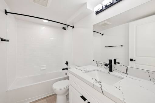 Bathroom with Sink at Ocean Villas Apartments, Oxnard, CA 