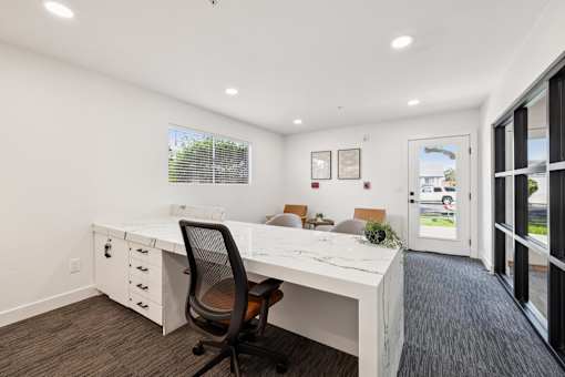 Office with desk at Ocean Villas Apartments, Oxnard, California
