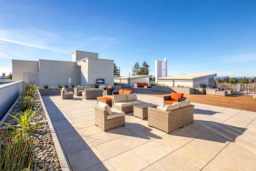 Rooftop Patio at 888 Fourth Street Apartments, LLC, Santa Rosa, 95404