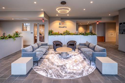 Reception And Lobby at 888 Fourth Street Apartments, LLC, Santa Rosa, 95404