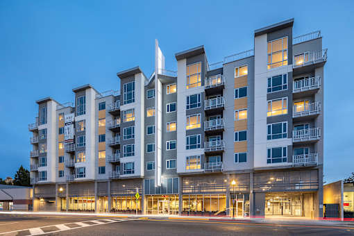 Building Exterior View at 888 Fourth Street Apartments, LLC, California