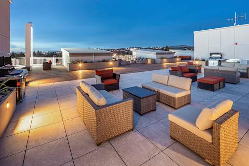 Rooftop Lounge at 888 Fourth Street Apartments, LLC, California, 95404