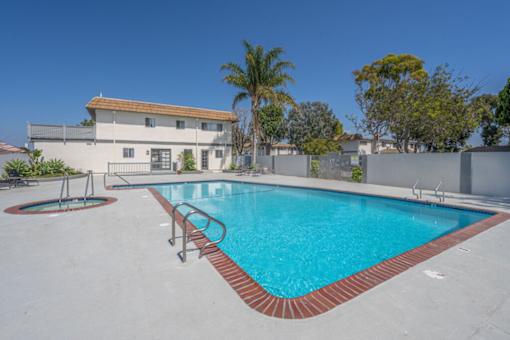 Swimming pool at Ocean Villas Apartments, Oxnard, 93033