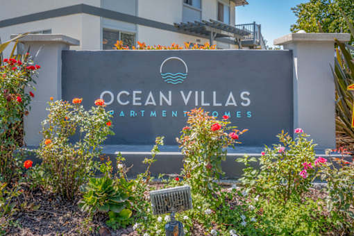 Property Sign at Ocean Villas Apartments, Oxnard, CA, 93033