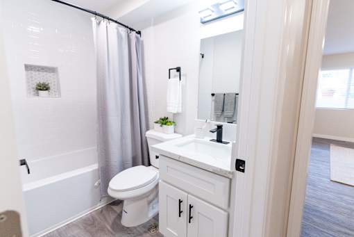 bathroom at The Flats on Addison, California 91423