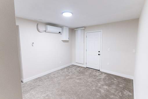 empty living room at The Flats on Addison, Sherman Oaks, CA