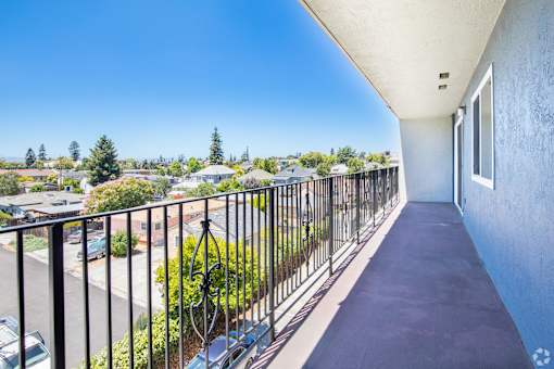Apartment Interior Balcony Black Railings
