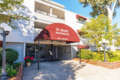 The St. Moritz Apartments are located at 1501 Detroit.