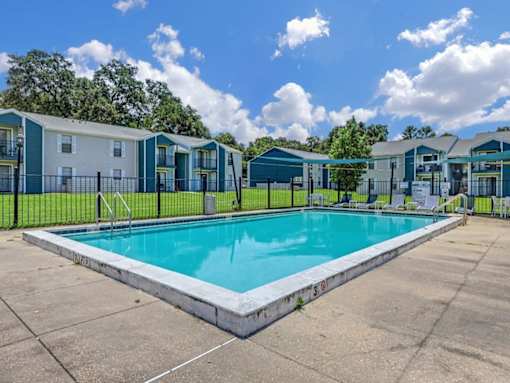 the swimming pool at our apartments