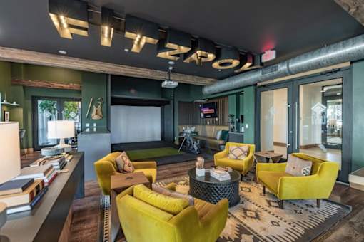the lobby or reception area at the zaport