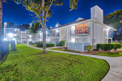 our apartments have a spacious yard and green grass