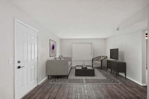 our apartments offer a living room with a tv