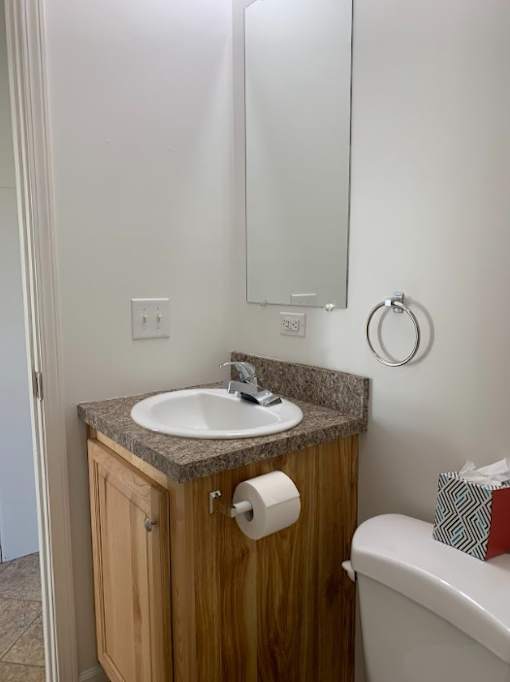 a small bathroom with a sink and a toilet