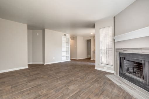 Vacant Living Area at Infinity on the Mark, Dallas, TX, 75243