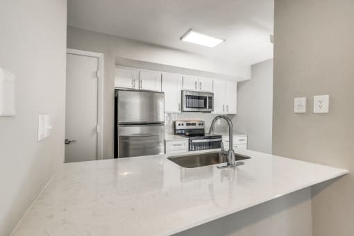 Countertop Kitchen at Infinity on the Mark, Dallas, Texas