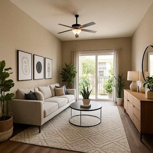 Modern Living Room at Arden at Corinth, Corinth, TX