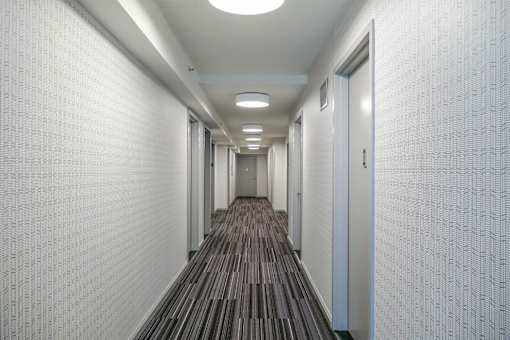 Long Hallway at 'The Metropolis', New York, 10017