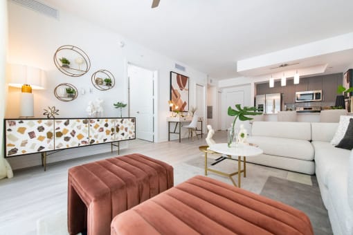 Platform 3750 Apartment Homes Studio Living Room